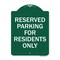 Signmission Parking Space Reserved Parking Reserved for Residents Heavy-Gauge Alum, 18" x 24", GW-1824-23354 A-DES-GW-1824-23354 - alternate 1
